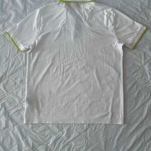 Porsche White and Green Polo Shirt